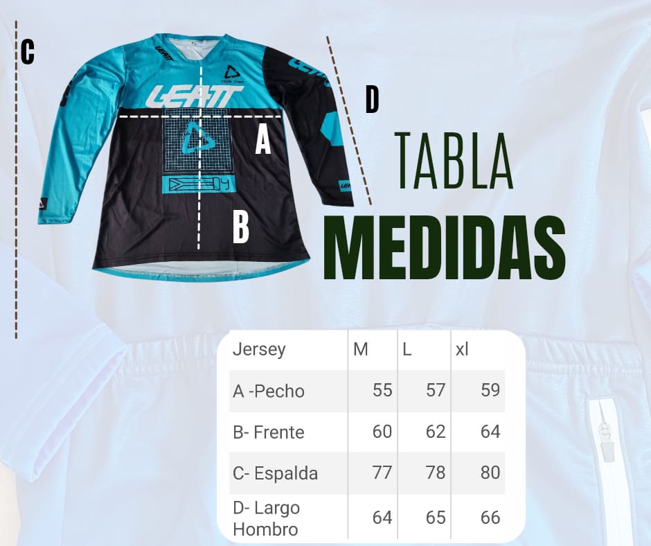 tabla jersey mtb