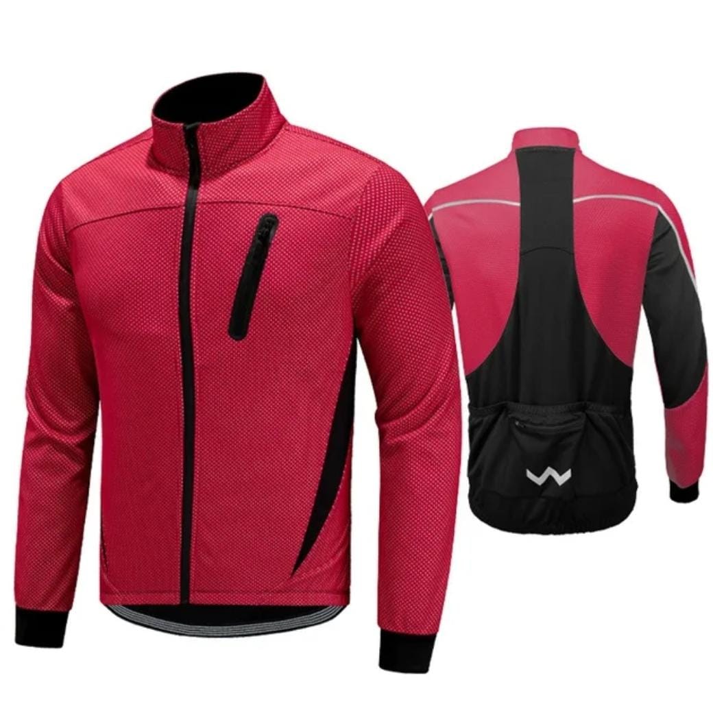 chaqueta termica deportiva roja